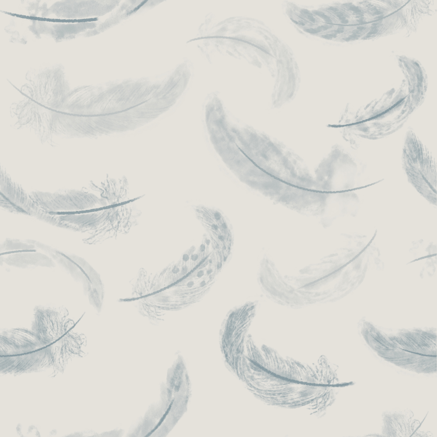 Floating Feathers Peel And Stick Removable Wallpaper | Love vs. Design