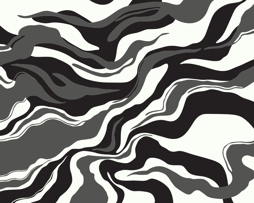 Transform your space with the Abstract Currents Peel & Stick Mural, designed to bring a cool, modern vibe to any room.