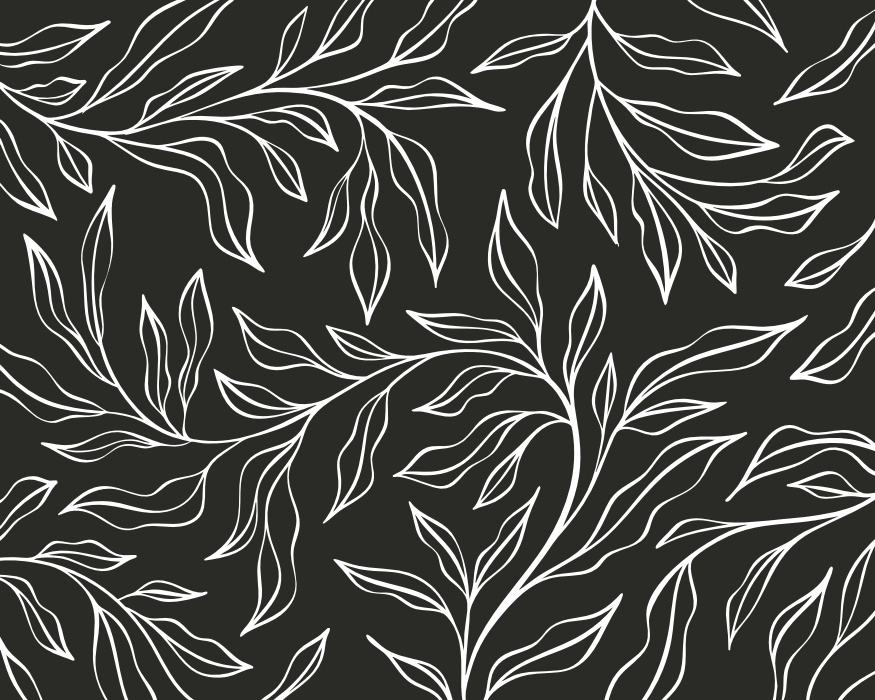 Transform your space with the organic botanical vibe of our Wavy Leaves Peel & Stick Mural.