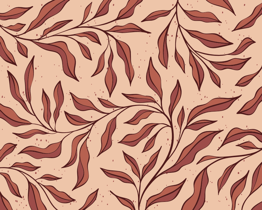 Transform your space with the organic botanical vibe of our Wavy Leaves Peel & Stick Mural.