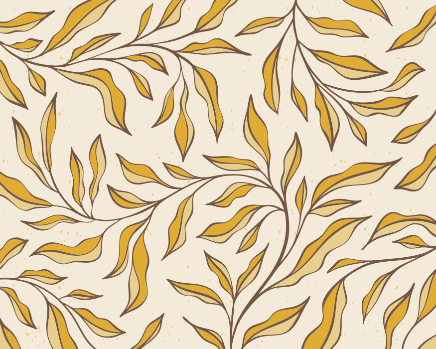 Transform your space with the organic botanical vibe of our Wavy Leaves Peel & Stick Mural.