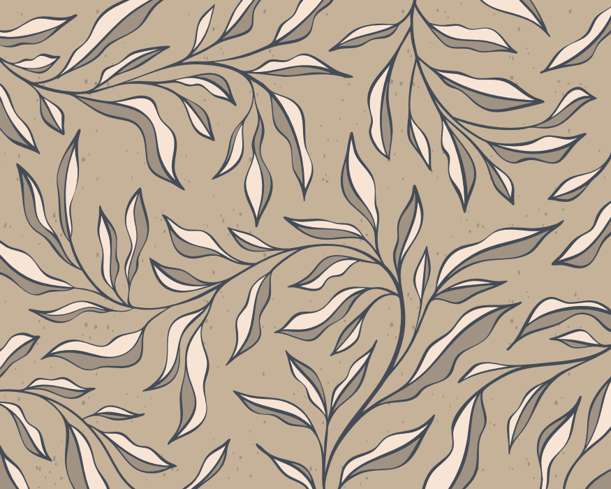 Transform your space with the organic botanical vibe of our Wavy Leaves Peel & Stick Mural.