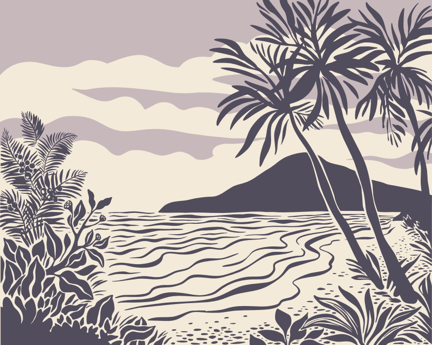 Transform your room with the Tropical Escape Peel & Stick Mural, bringing a breezy, beachy vibe that transports you straight to paradise.