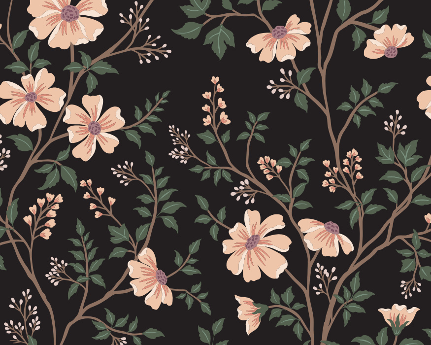 Create a beautifully grand millennial space with our Chinoiserie Garden Peel & Stick Mural.