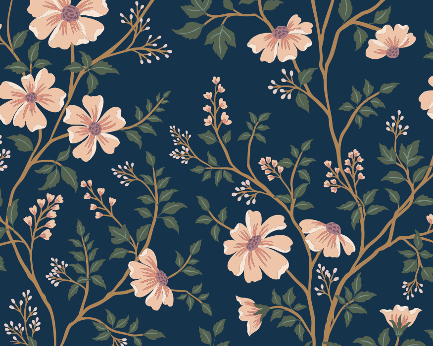 Create a beautifully grand millennial space with our Chinoiserie Garden Peel & Stick Mural.