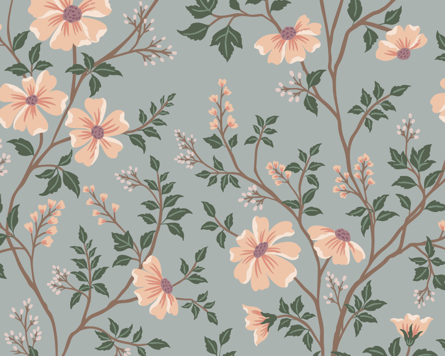 Create a beautifully grand millennial space with our Chinoiserie Garden Peel & Stick Mural.