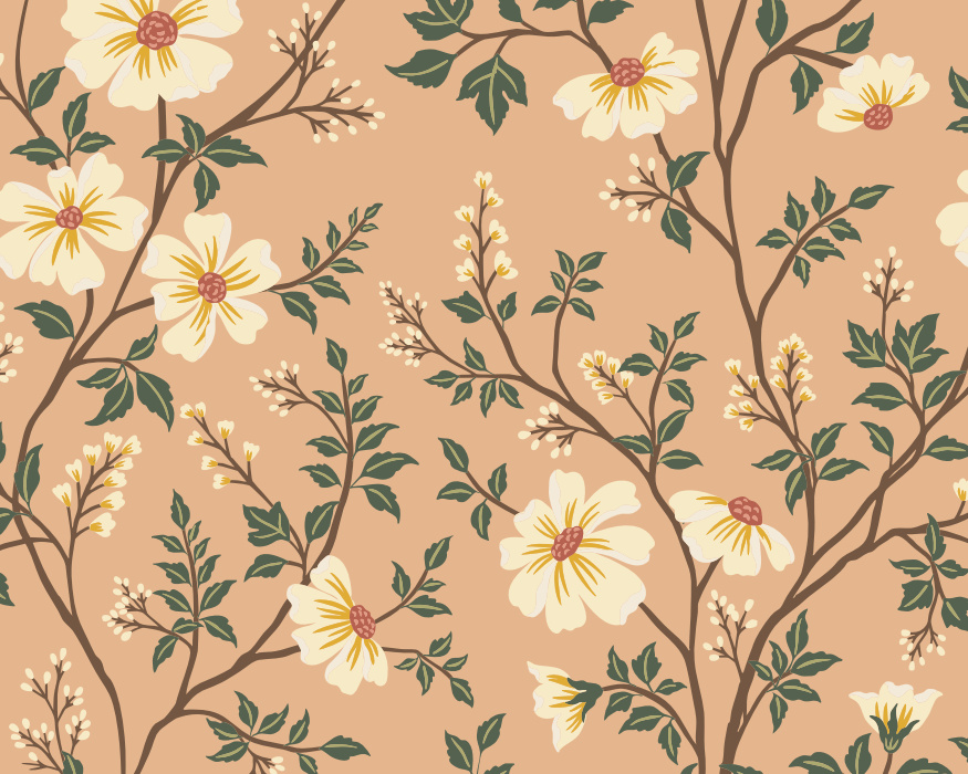 Create a beautifully grand millennial space with our Chinoiserie Garden Peel & Stick Mural.