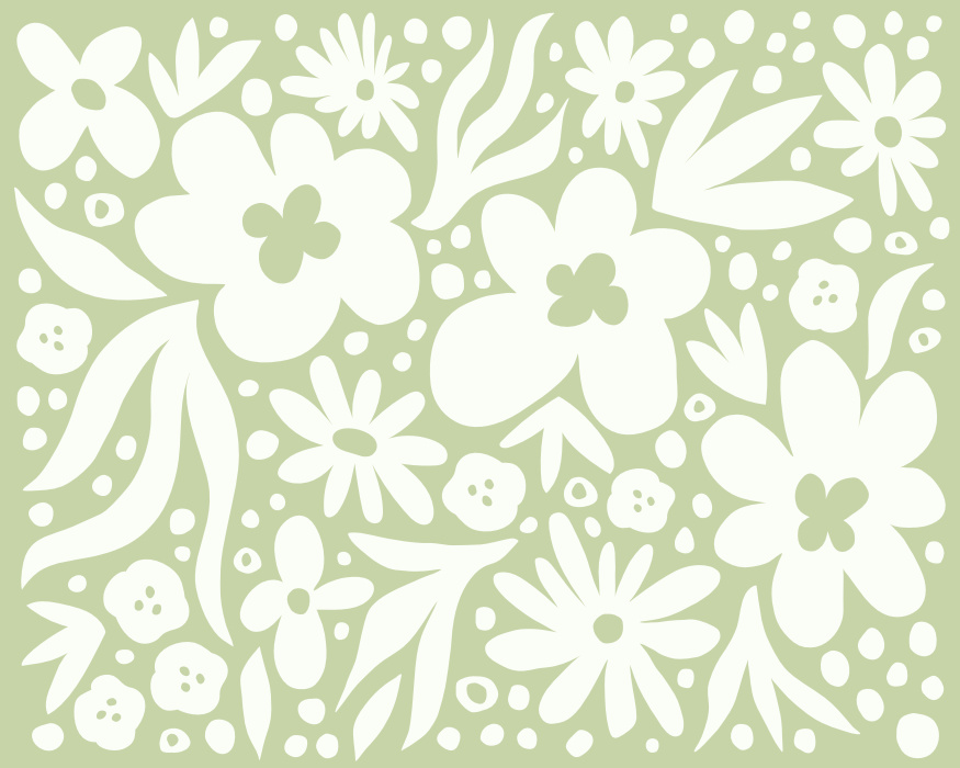 Add a moody botanical atmosphere to any wall in your home with our Abstract Floral Peel & Stick Mural.