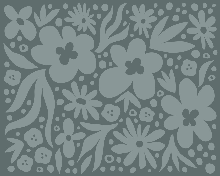 Add a moody botanical atmosphere to any wall in your home with our Abstract Floral Peel & Stick Mural.