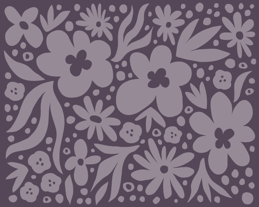 Add a moody botanical atmosphere to any wall in your home with our Abstract Floral Peel & Stick Mural.