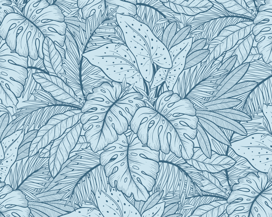 Create your own getaway with our Tropical Foliage Peel & Stick Mural.