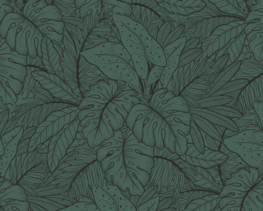 Create your own getaway with our Tropical Foliage Peel & Stick Mural.