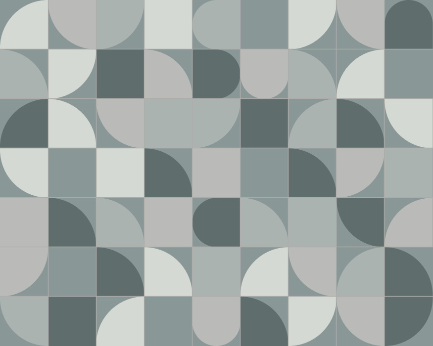 Invent the perfect midcentury modern space with our Bauhaus Geo Peel & Stick Mural. 