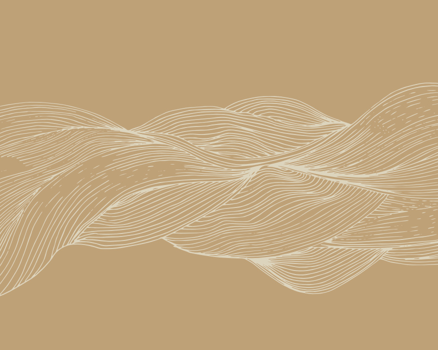 Create the perfect vibe with our Interlaced Waves Peel & Stick Mural.