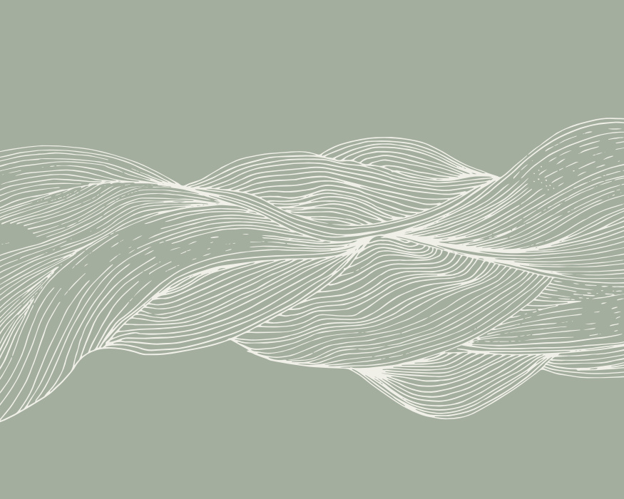 Create the perfect vibe with our Interlaced Waves Peel & Stick Mural.