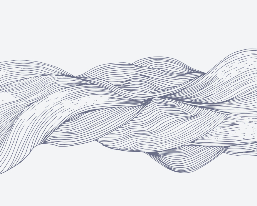 Create the perfect vibe with our Interlaced Waves Peel & Stick Mural.