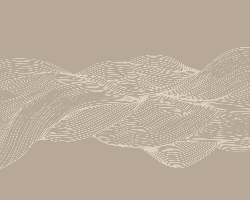 Create the perfect vibe with our Interlaced Waves Peel & Stick Mural.