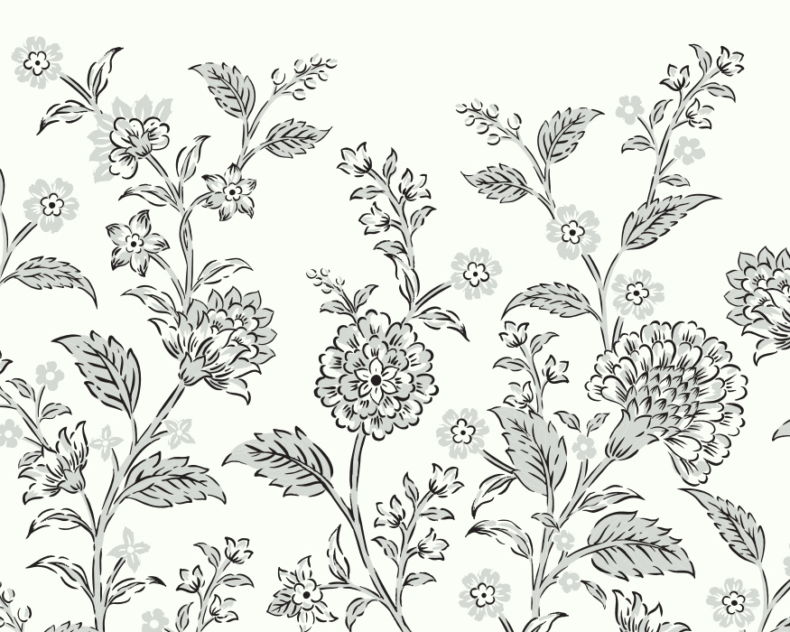 Create a stunning gardenscape with our Serene Blooms Peel and Stick Mural.