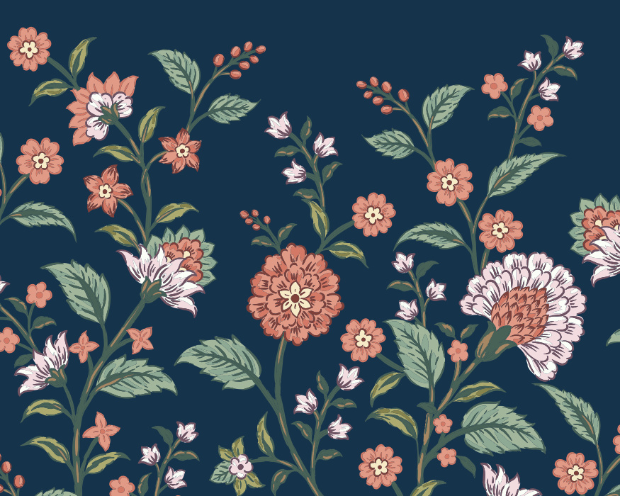 Create a stunning gardenscape with our Serene Blooms Peel and Stick Mural.