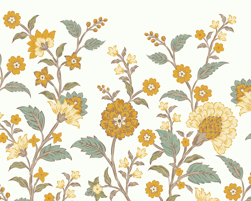 Create a stunning gardenscape with our Serene Blooms Peel and Stick Mural.