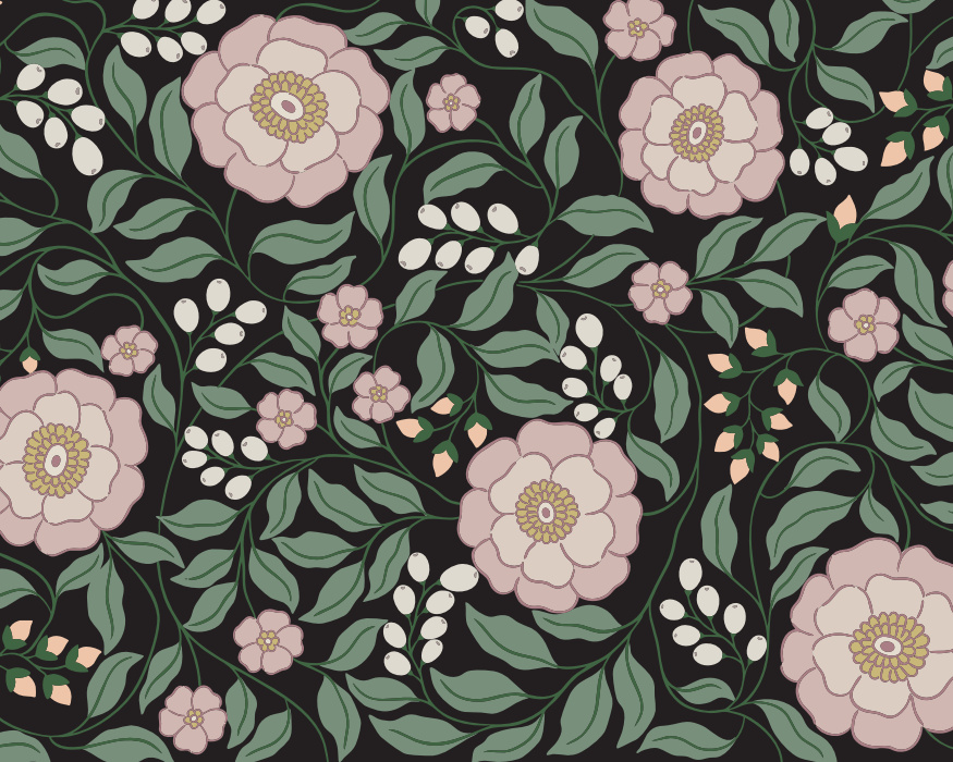 Add a charming, nature-inspired look to any wall in your home with our Tangled Botanicals Peel & Stick Mural.