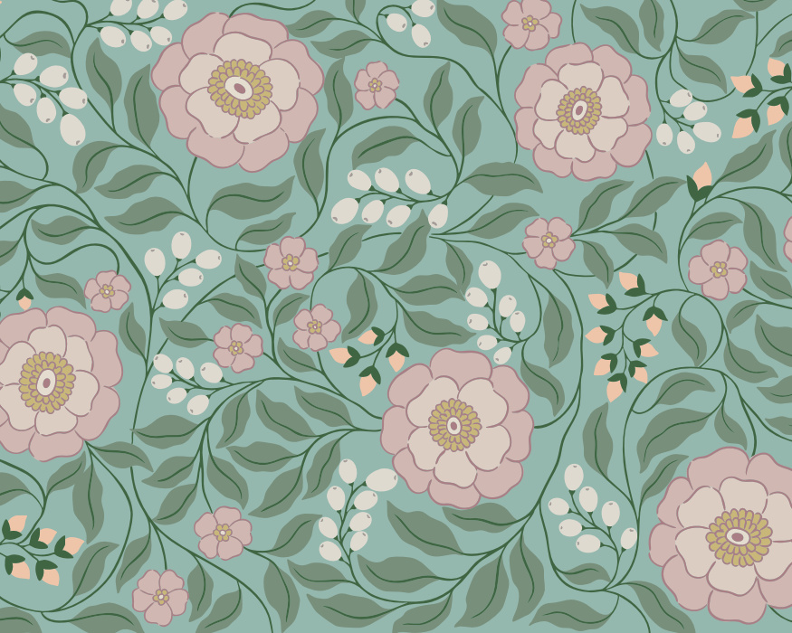 Add a charming, nature-inspired look to any wall in your home with our Tangled Botanicals Peel & Stick Mural.