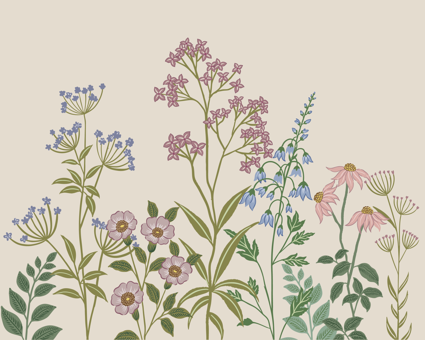 Botanical Paradise Peel & Stick Mural by Love vs. Design