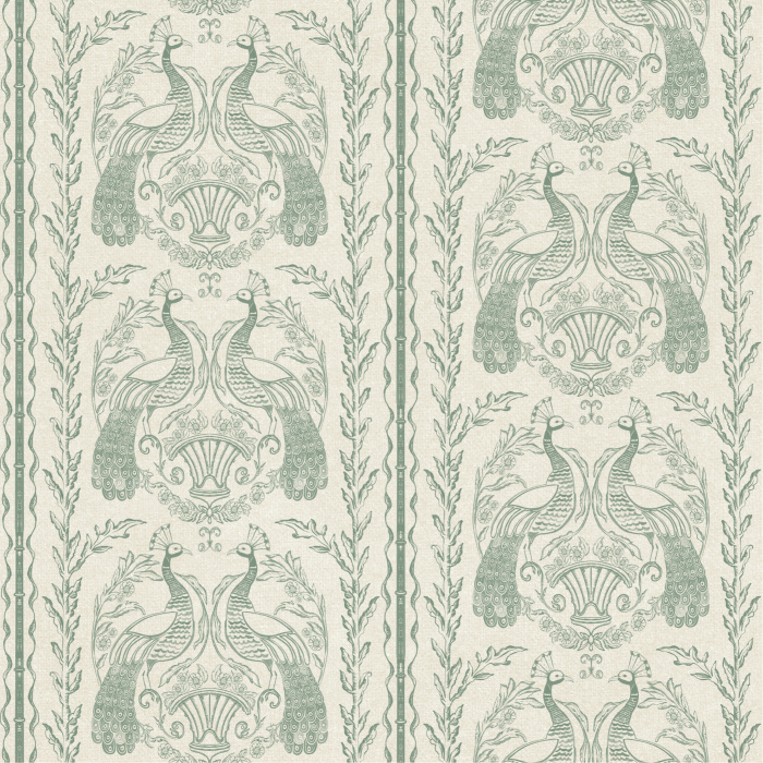 Our Classic Peacock Peel and Stick Removable Wallpaper is sure to add an elegant, vintage vibe to any wall in your home.