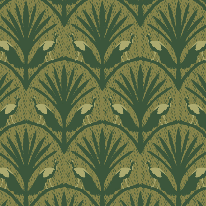 Transform your space with our Peacock Scallop Peel and Stick Removable Wallpaper.