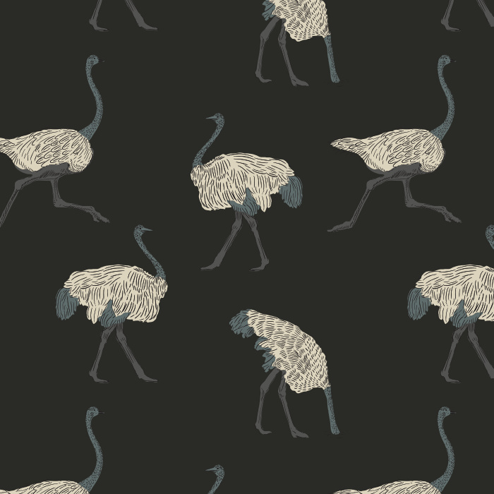 Let your fun personality shine through with our Ostrich Run Peel and Stick Removable Wallpaper.