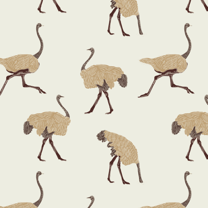Let your fun personality shine through with our Ostrich Run Peel and Stick Removable Wallpaper.