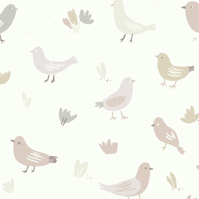 Our Playful Tweets Peel and Stick Removable Wallpaper brings a cute and colorful look to any wall in your home.