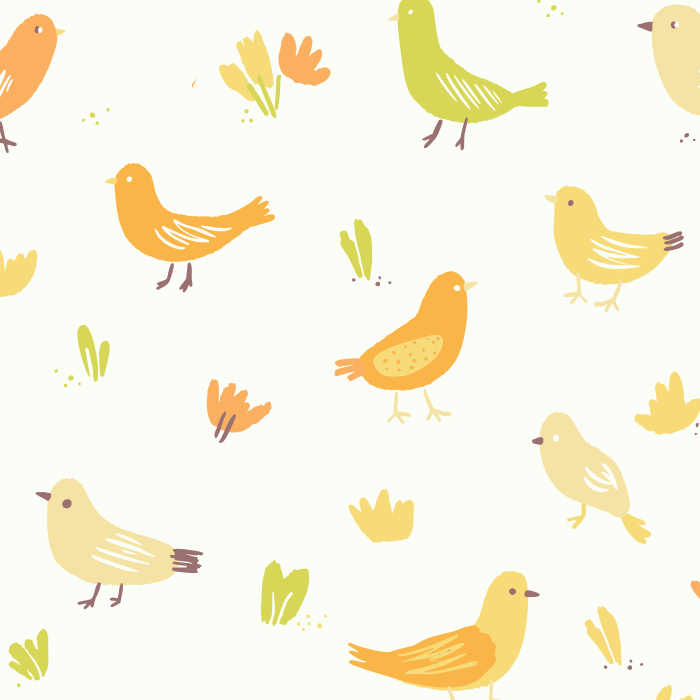 Our Playful Tweets Peel and Stick Removable Wallpaper brings a cute and colorful look to any wall in your home.