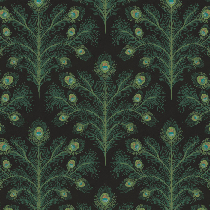 Create a luxurious, elegant space with our Feathered Symmetry Wallpaper.