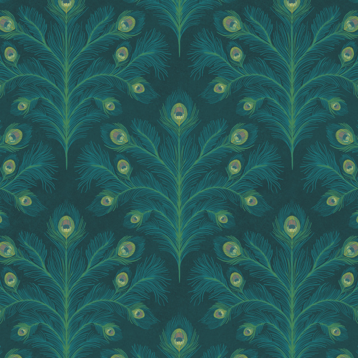 Create a luxurious, elegant space with our Feathered Symmetry Wallpaper.