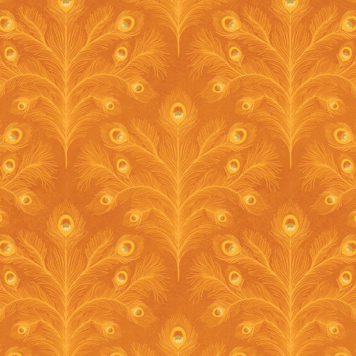 Create a luxurious, elegant space with our Feathered Symmetry Wallpaper. 