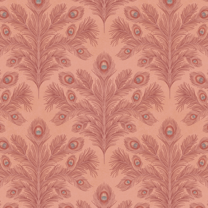 Create a luxurious, elegant space with our Feathered Symmetry Wallpaper.