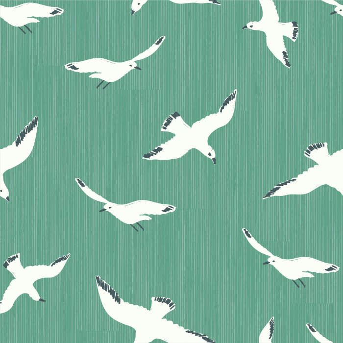 Create a unique, eclectic space with our White Birds Peel and Stick Removable Wallpaper.