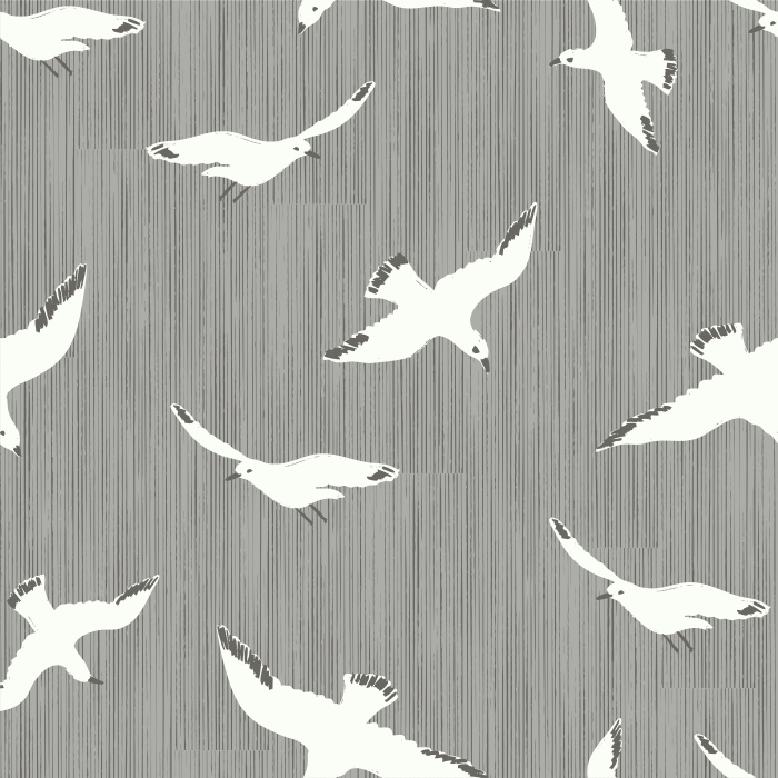 Create a unique, eclectic space with our White Birds Peel and Stick Removable Wallpaper.