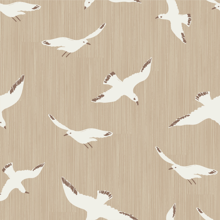 Create a unique, eclectic space with our White Birds Peel and Stick Removable Wallpaper.