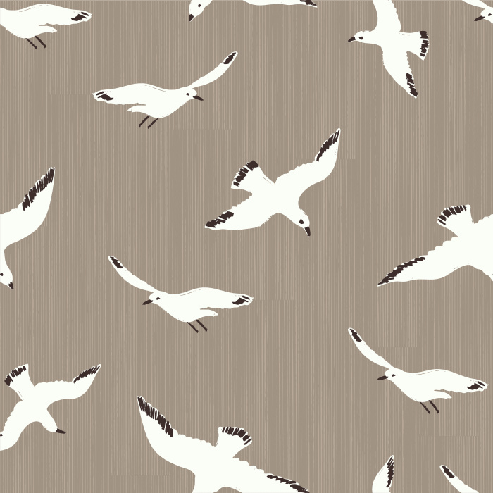 Create a unique, eclectic space with our White Birds Peel and Stick Removable Wallpaper.