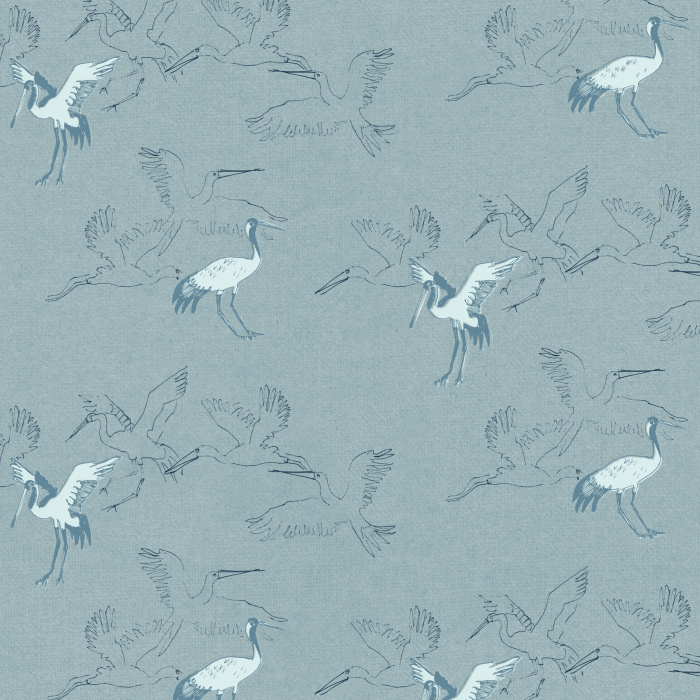 Create a classic, nostalgic look with our Heron Ballet Peel and Stick Removable Wallpaper.