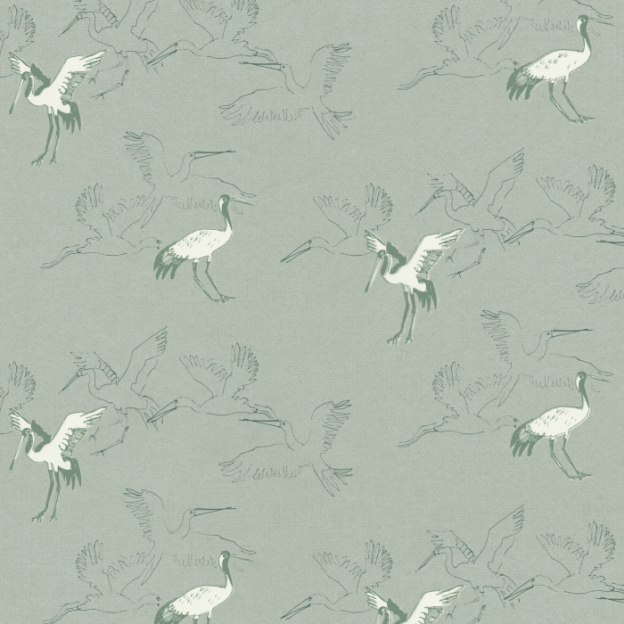 Create a classic, nostalgic look with our Heron Ballet Peel and Stick Removable Wallpaper.