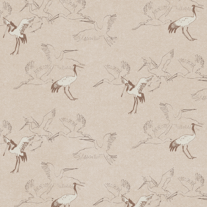 Create a classic, nostalgic look with our Heron Ballet Peel and Stick Removable Wallpaper.