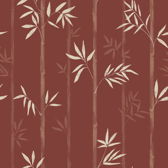 Bamboo Dreams Wallpaper brings serene, spa-like elegance to your space with tall, hand-painted bamboo stalks and delicate leaf silhouettes.