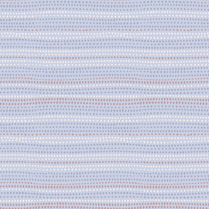 Drifting Dots Wallpaper features tiny hand-drawn dots arranged in softly undulating horizontal lines across a creamy neutral backdrop.