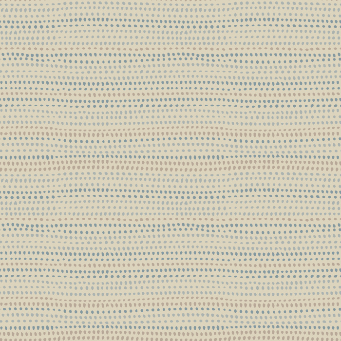Drifting Dots Wallpaper features tiny hand-drawn dots arranged in softly undulating horizontal lines across a creamy neutral backdrop.