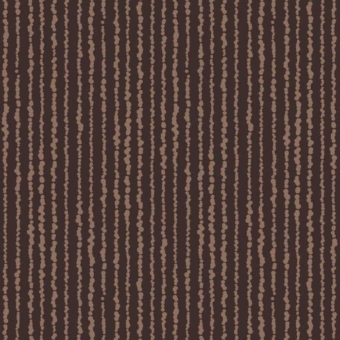 Organic Sparkles Wallpaper adds moody elegance and texture with vertical dotted lines in warm brown against a deep charcoal teal background.
