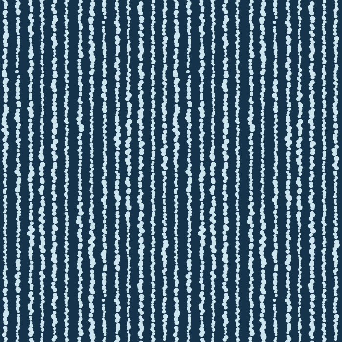 Organic Sparkles Wallpaper adds moody elegance and texture with vertical dotted lines in warm brown against a deep charcoal teal background.