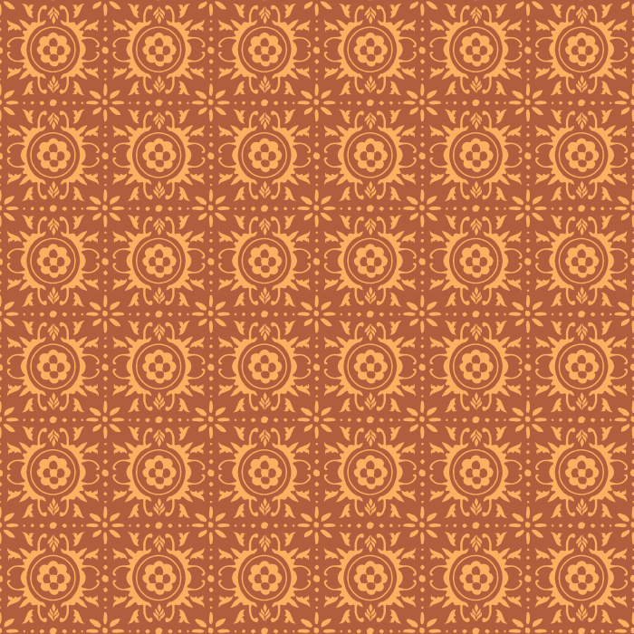 Spanish Tiles Wallpaper features a classic Mediterranean-inspired floral tile motif in warm tan and cream, bringing old-world charm to any space.